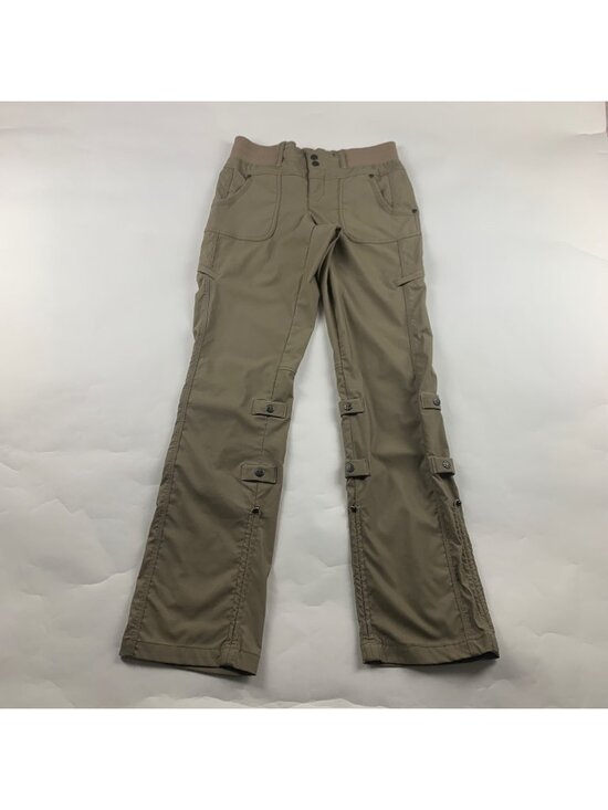 Athleta Pants - LONG Athleta Khaki Stretch Nylon Canvas Adjustable Straight Leg Adventure Pant 2